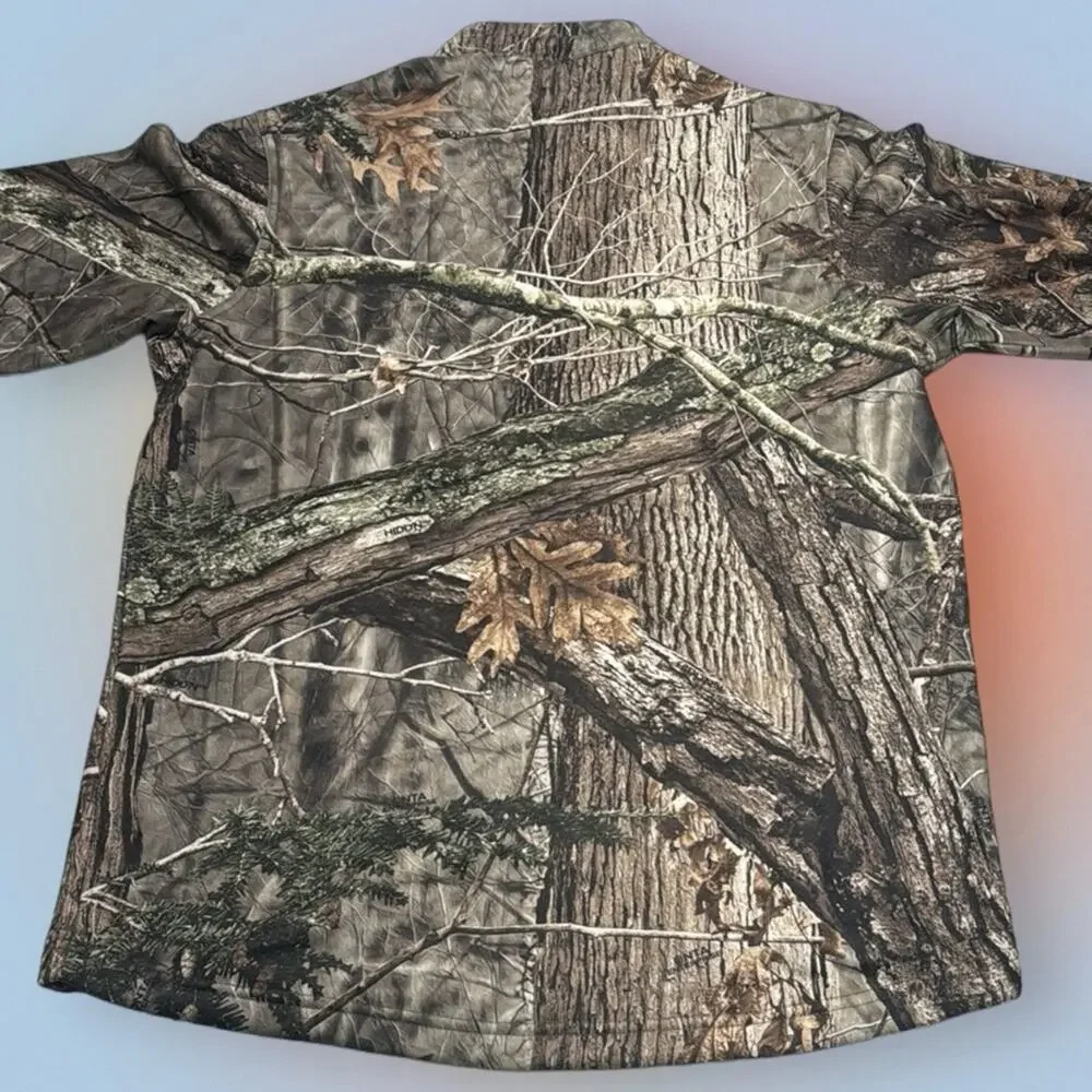 HUNTWORTH Men’s Large 1/2 Zip Camouflage Pullover Jacket - Picture 4 of 6
